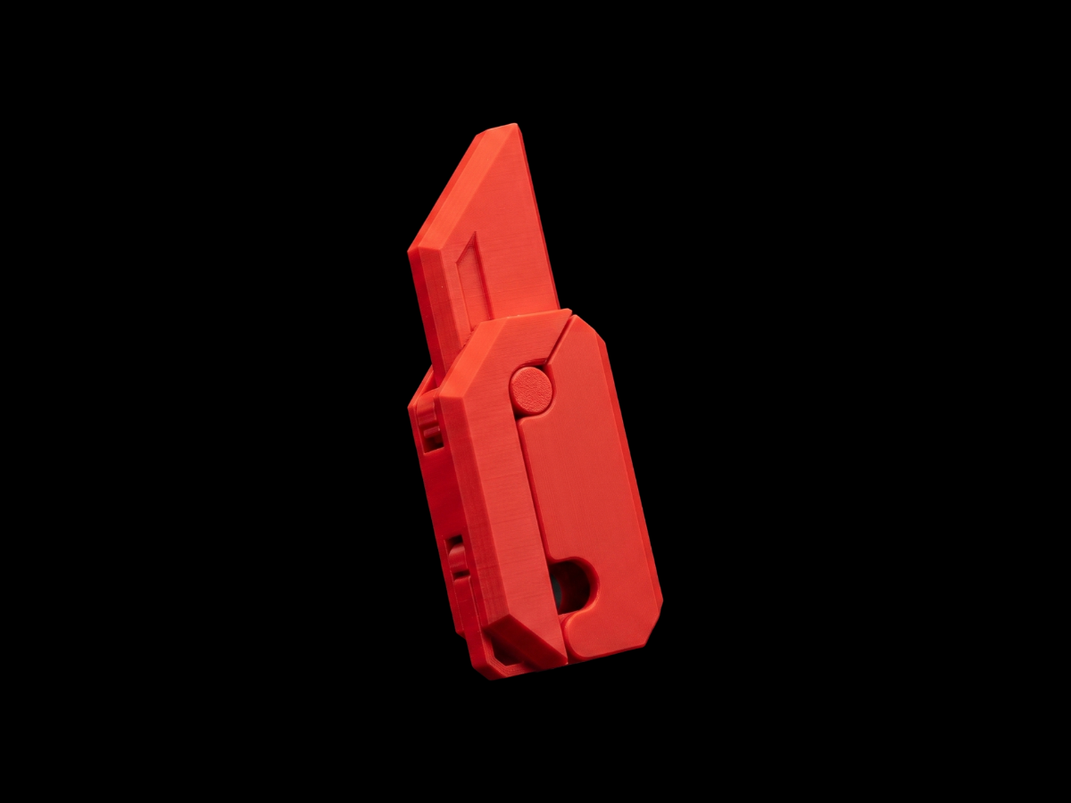 Gravity knife model printed by TBA3D